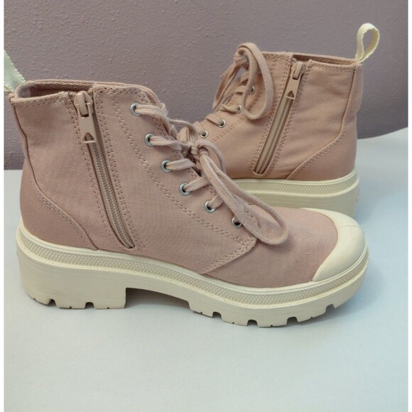 Palladium Pallabase Twill Boots Earth Clay Women's Chunky Boots Size 6.5 (37.5) - Picture 6 of 10